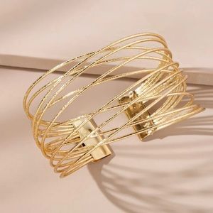 Gold Cuff Bangle